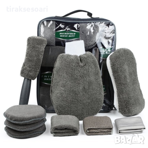 Комплект за почистване на автомобили 9 части FORSAGE