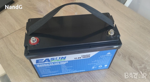 LiFePO4 батерия EASUN POWER 12v 100AH BMS 100AH, снимка 3 - Друга електроника - 53486748