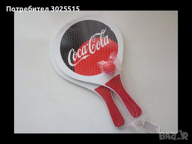Хилки за плажен тенис Coca Cola, рекламен комплект 