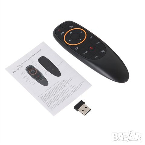 Google Voice Control Дистанционно с Жироскоп и Гласов Контрол Въздушна Мишка за Android PC Компютър, снимка 8 - Плейъри, домашно кино, прожектори - 42551575
