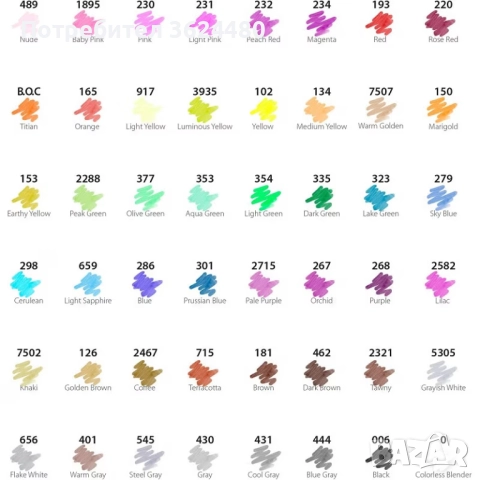 Комплект Маркери На Алкохолна Основа 4724, снимка 11 - Рисуване и оцветяване - 52553252