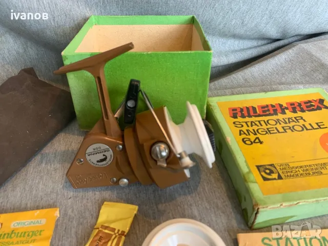 рибарска макара Germina Rileh-Rex 64 ГДР, снимка 3 - Макари - 49750303