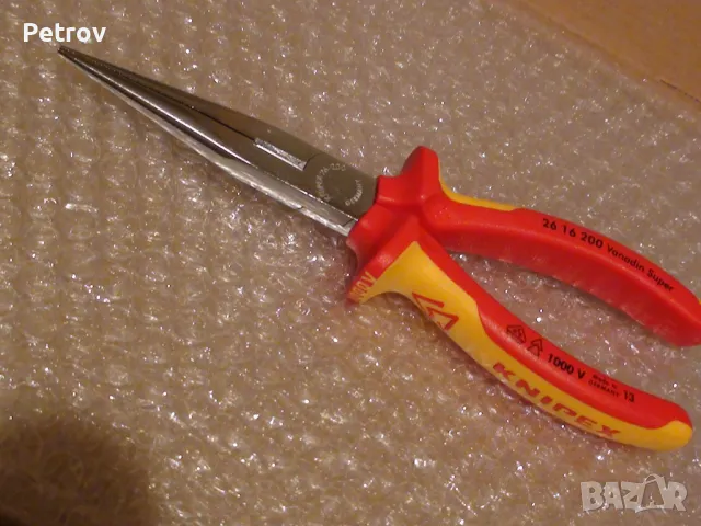 KNIPEX 26 16 200 VDE 1000 V - Profi Клещи 200 mm с дълги човки !!!ЧИСТО НОВИ !!! от DEUTSCHLAND !!!, снимка 5 - Клещи - 30397979