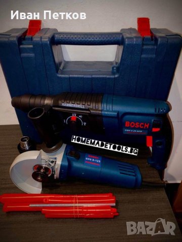 Нов перфоратор-къртач Бош Bosch GBH 2-26-DFR 1200W +Ъглошлайф BOSCH GWS 1000, снимка 4 - Други инструменти - 40632126