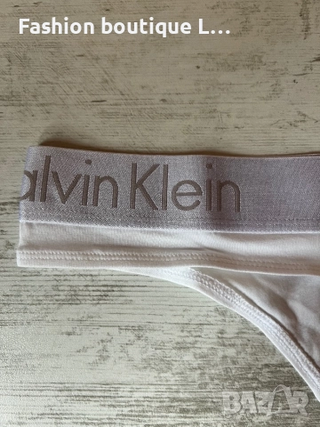 Нови оригинални бели памучни прашки на марката Calvin Klein размер S, снимка 5 - Бельо - 52002176
