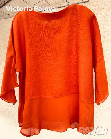 Ленена блуза/туника MARC ABBAS, снимка 6 - Корсети, бюстиета, топове - 40958999