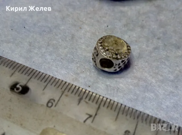 PANDORA СКЪПОЦЕННО СРЕБЪРНО ЗВЕНО за ГРИВНА ПАНДОРА РОДИРАНО СРЕБРО S 925 с ФАСЕТИРАНИ ЦИРКОНИ 43119, снимка 13 - Гривни - 49553456