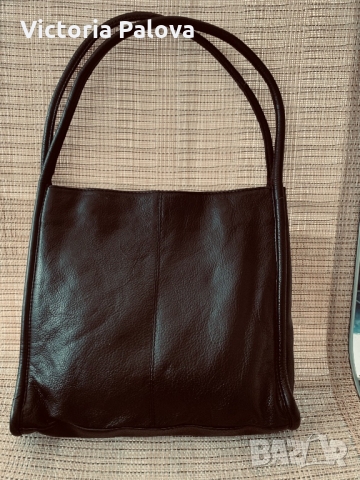 Супер удобна чанта естествена кожа, снимка 3 - Чанти - 36101094