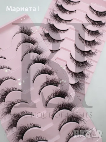 3D мигли естествен косъм • F02 •, снимка 4 - Козметика за лице - 51040548