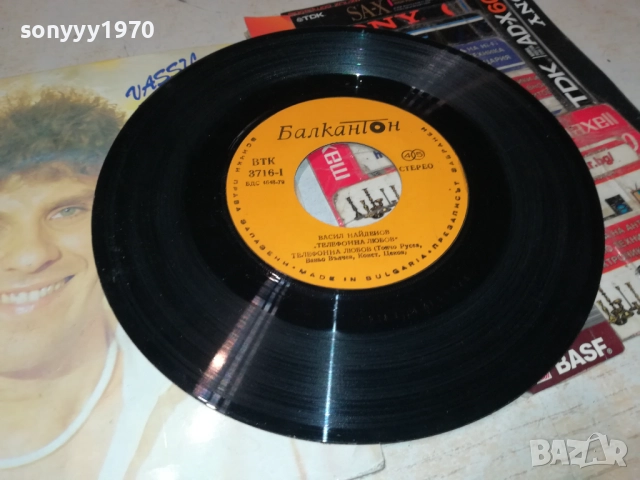 ВАСИЛ НАЙДЕНОВ-ТЕЛЕФОННА ЛЮБОВ-МАЛКА ПЛОЧА 1910252004, снимка 3 - Грамофонни плочи - 52110127
