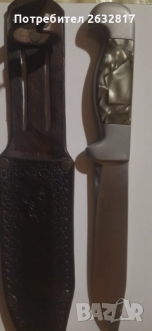 Нож Хан Тервел нов, с нова кания, снимка 3 - Ножове - 52677666