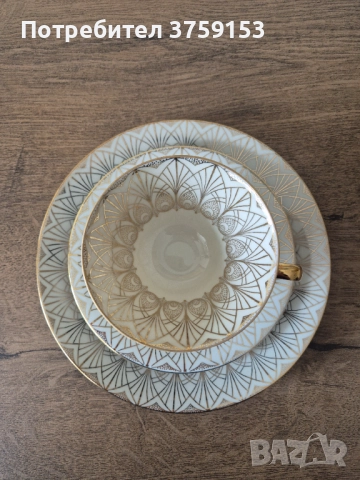 Троен сет за чай , снимка 3 - Чаши - 51523968