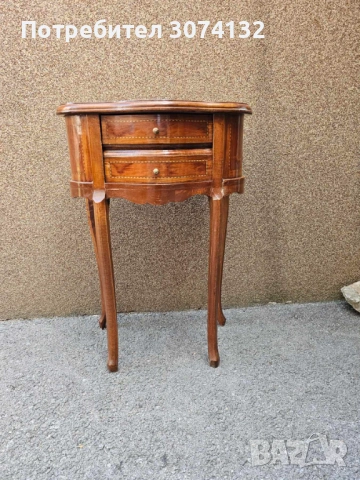 Италианско шкафче с интарзия, снимка 4 - Шкафове - 53712530