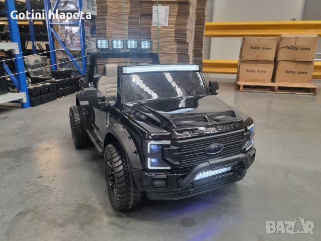 Акумулаторен Двуместен джип Ford super Duty 4X4 2X12V14A(24V) батерия, C MP4, снимка 8 - Детски велосипеди, триколки и коли - 40872153