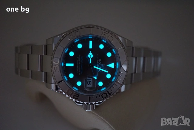 Rolex Yacht Master Silver platinum, снимка 6 - Луксозни - 53459614