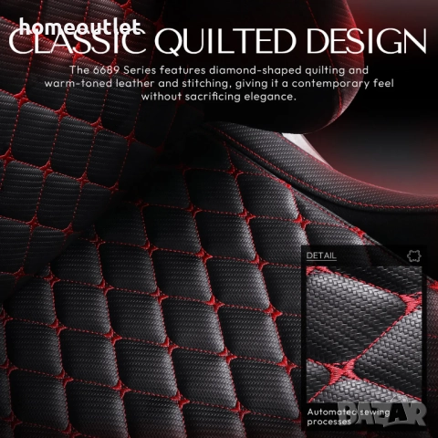 ПРОМОЦИЯ Премиум геймърски стол с винтидж дизайн DOWINX LS-6689-BLACK, снимка 5 - Столове - 52720697