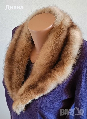 Кожени яки от сребърна лисица,кафява лисица и норка, снимка 16 - Шалове - 31254954