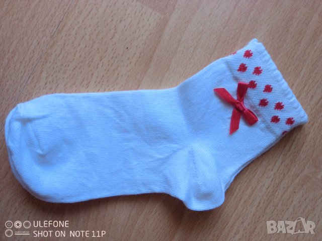 Памучни чорапки за момиченце номер 27, снимка 2 - Чорапи - 41627186