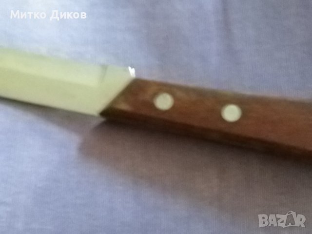 Нож за хляб нов станлес стийл 325х190мм острие, снимка 7 - Прибори за хранене, готвене и сервиране - 44149809