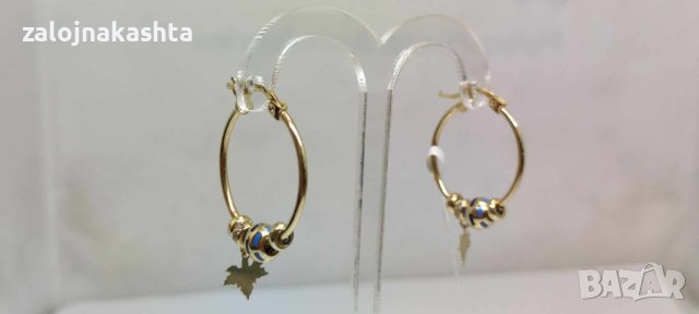 Нови Златни обеци-3,64гр/14кр, снимка 3 - Обеци - 42733565