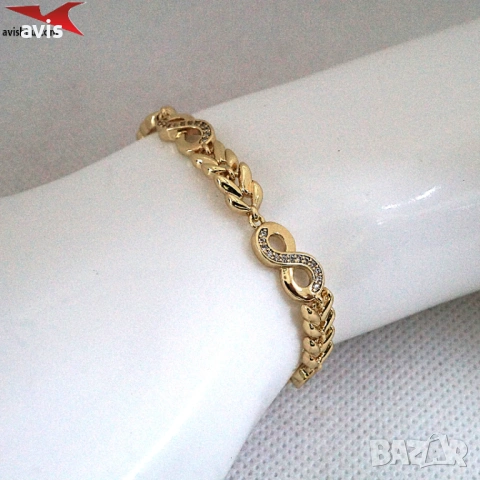 Гривна с 14К златно покритие 234858, снимка 4 - Гривни - 53616924