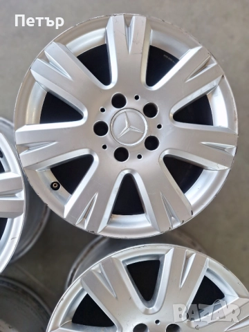 ОРИГИНАЛНИ АЛУМИНИЕВИ ДЖАНТИ МЕРЦЕДЕС /W204/-5x112х66.6-16цола, снимка 4 - Гуми и джанти - 51618034