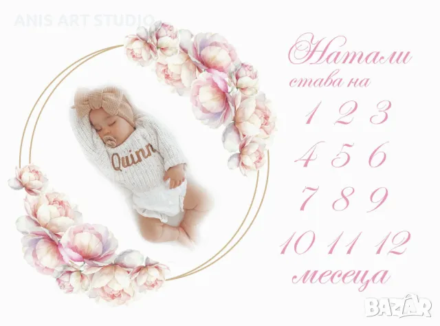 Платно за месечинки/Платно за снимки на бебето/Месечинка, снимка 5 - Други - 42688058