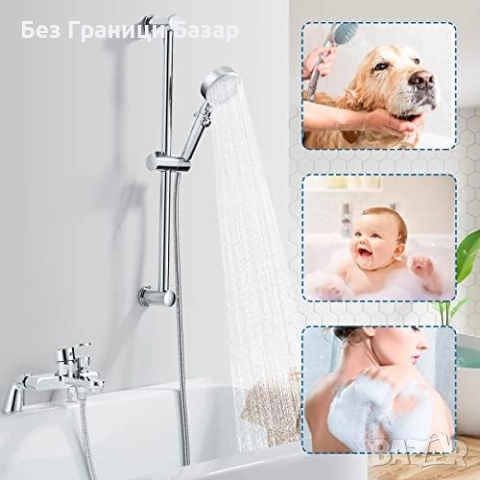 Нов Хромиран смесител за вана баня дом от месинг с керамичен патрон, снимка 2 - Други стоки за дома - 51608183