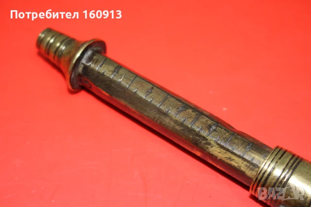 Османски балкански дозатор за барут за кремъчни капсулни пушки пищови., снимка 4 - Антикварни и старинни предмети - 51121644