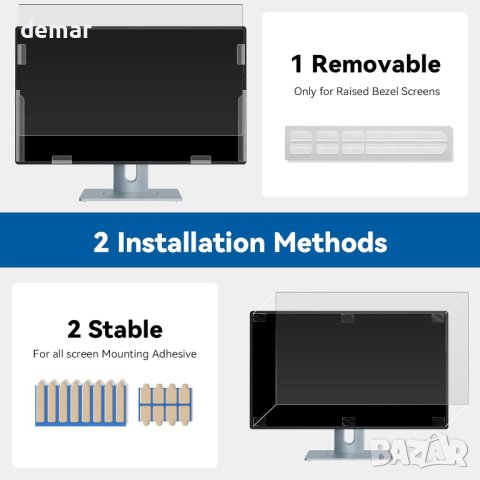 IPROKKO 2 броя 22-инчов екранен филтър за поверителност, 16:10, снимка 7 - Други - 44212099