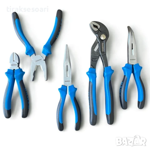 Професионален комплект клещи 5 части HAWEK, снимка 3 - Клещи - 50721349