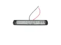 Мигащ LED габарит с рефлектор 12 LED 12-24V жълто-бял, снимка 3