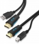 4К HDMI USB2.0 Combo Cable, 4K@60Hz, висок динамичен обхват (HDR) за KVM - 150 см, снимка 1
