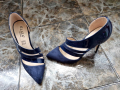 Нови Тъмно сини с естествена кожа , снимка 3