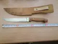 Стар кован нож с кожена кания , снимка 3