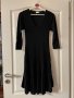 Нова черна ежедневно елегантна рокля рипс рипсена еластична разкроена свободен модел, снимка 4