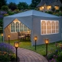 Просторна градинска шатра - стабилна конструкция и водоустойчива рамка, снимка 1