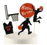 Баскетболисти кош топка Баскетбол Happy Birthday картонени топери украса декор за торта рожден ден , снимка 1 - Други - 41921216