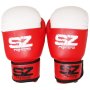 Боксови Ръкавици Gel X Lite Ест. Кожа Червено с бяло, снимка 1 - Бокс - 41548016