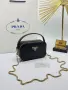 Prada Елегантна Дамска Чанта С Твърда Форма Дръжка За Ръка И Златна Верижка - 7 Цвята Код SEM-866, снимка 8