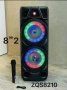 % Нова ZQS 8210 2х8 120W 6500mah 2 микрофона ПРЕНОСИМА КАРАОКЕ КОЛОНА От вносител 12 месеца гаранци, снимка 4