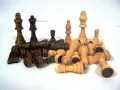 Фигури за шах Дървени - 9 см. - Царя + игрално поле, снимка 1