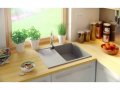 Кухненска мивка от Гранит модел Ибиса 620 Компакт - сива, снимка 3