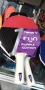 хилка за тенис  на маса нова tibhar fun purple edition черна,червена гладки гуми 1.6мм ракета за ком, снимка 2