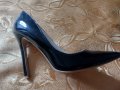 Черни лачени дамски обувки , снимка 7