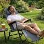 Сгъваем шезлонг с възглавница - стилен и функционален, снимка 2