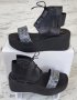 Български сандали от естествена кожа на платформа, снимка 3