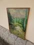 Иван Кънчев- масло пейзаж платно автор- 1970 г., снимка 7