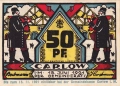 ❤️ Германия Carlow 1921 50 пфенинга UNC нова ❤️, снимка 2