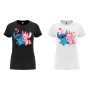 Нова дамска тениска с героите Стич и Ейнджъл (Stitch & Angel), снимка 1